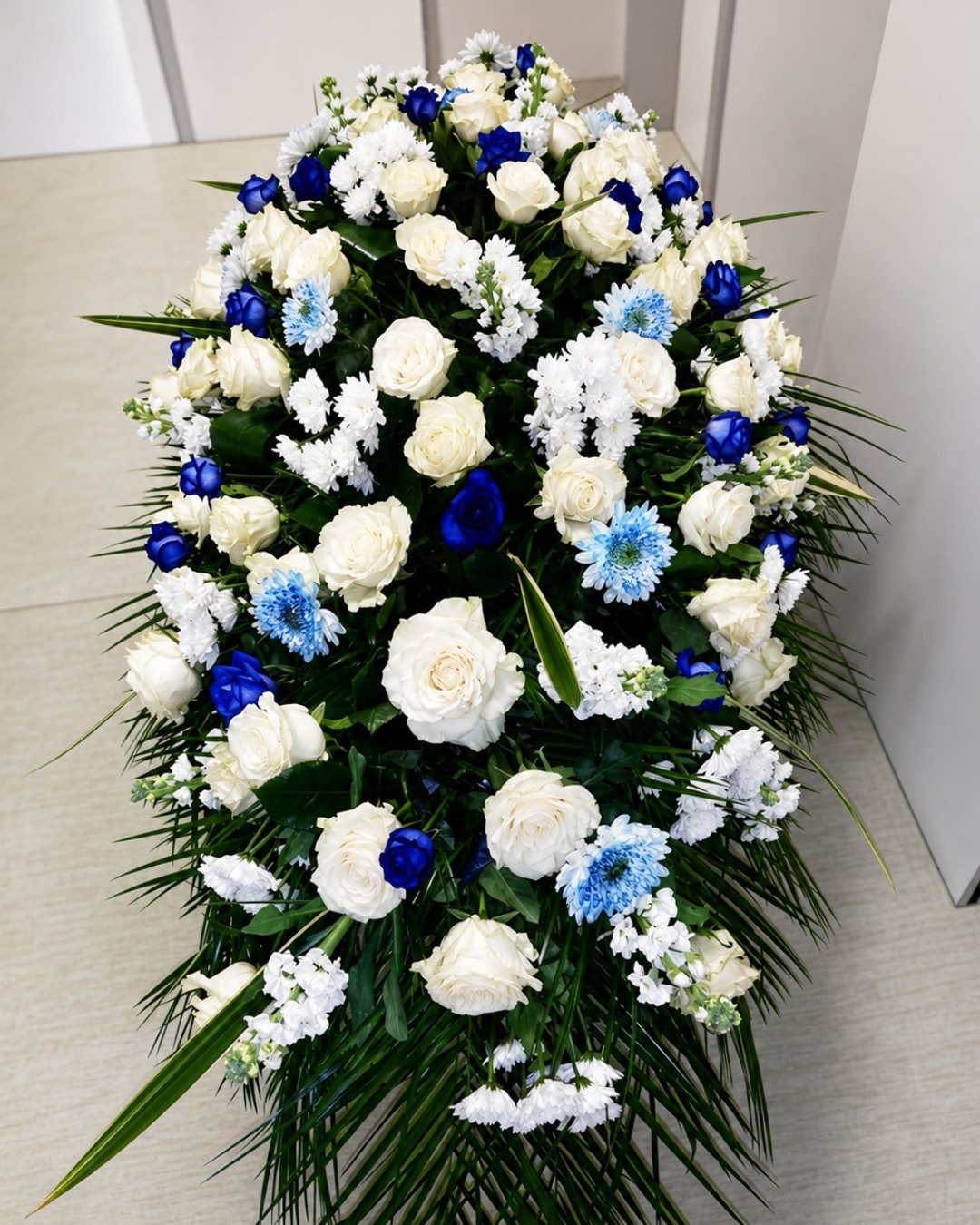 Composizione floreale funebre